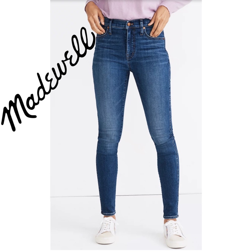 Madewell High-Rise Skinny Jeans in Bradshaw Wash